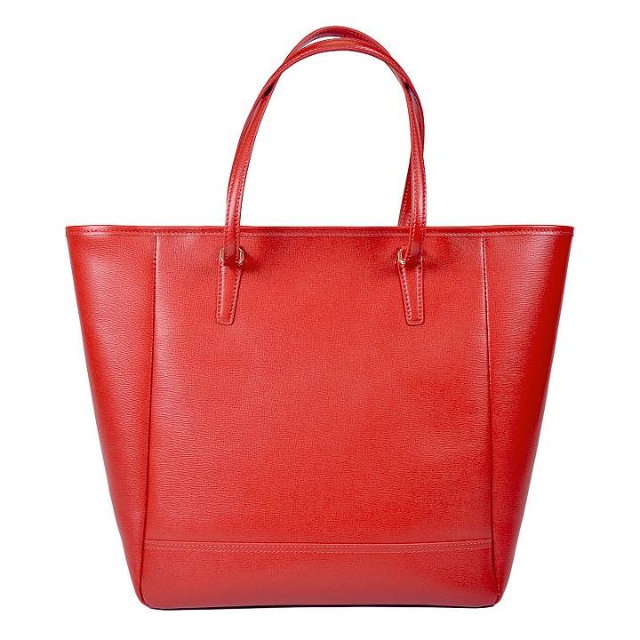 Royce Leather Charlotte Shoulder Bag, Women's, Red