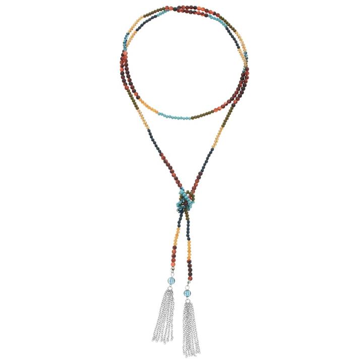 Mudd&reg; Beaded Wrap Necklace, Women's, Multicolor