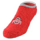 Ohio State Buckeyes Chenille Women's Slipper Socks, Size: 9-11, Red