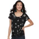 Juniors' Candie's&reg; Knotted Top, Teens, Size: Small, Black