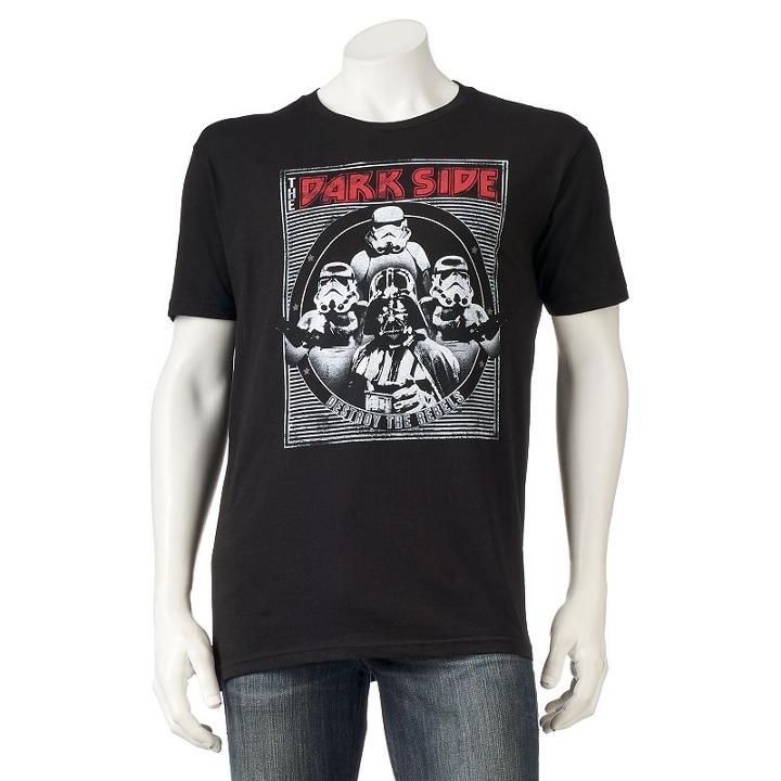 Men's Star Wars Darkside Metal Tee, Size: Xl, Black