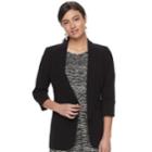 Women's Apt. 9&reg; Long Blazer, Size: Large, Black