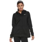 Women's Nike Therma Training Zip Up Hoodie, Size: Large, Grey (charcoal)