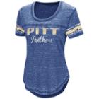 Women's Campus Heritage Pitt Panthers Double Stag Tee, Size: Large, Blue (navy)