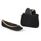 Sidekicks Meside Women's Foldable Ballet Flats, Girl's, Size: 7-8, Black