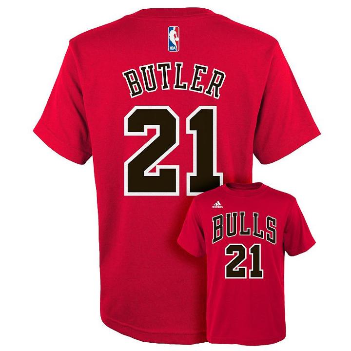 Boys 8-20 Adidas Chicago Bulls Jimmy Butler Player Tee, Boy's, Size: M(10-12), Ovrfl Oth