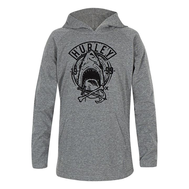 Boys 4-7 Hurley Shark Pullover Hoodie, Size: 4, Oxford