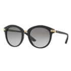 Dkny Dy4140 52mm Round Gradient Sunglasses, Women's, Black