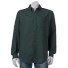 Men's Croft & Barrow&reg; Slim-fit Plaid Flannel Button-down Shirt, Size: Xxl, Dark Green