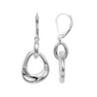 Dana Buchman Geometric Hoop Drop Earrings, Women's, Silver