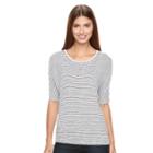 Women's Apt. 9&reg; Dolman Tee, Size: Large, White
