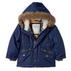 Boys 4-7 Carter's Hooded Faux-fur Jacket, Boy's, Size: 5-6, Blue (navy)