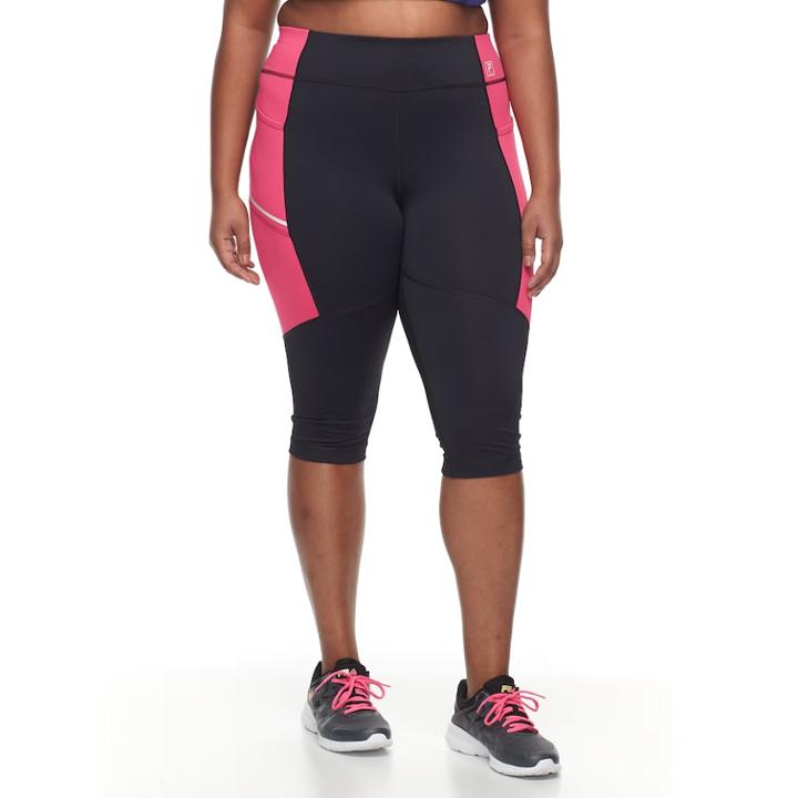 Plus Size Fila Sport&reg; Two-toned Capris, Women's, Size: 3xl, Oxford