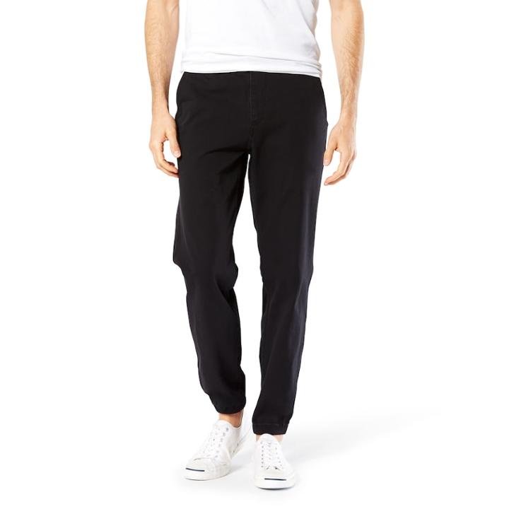 Men's Dockers&reg; Smart 360 Flex Slim Tapered Fit Jogger, Size: 30x32, Black