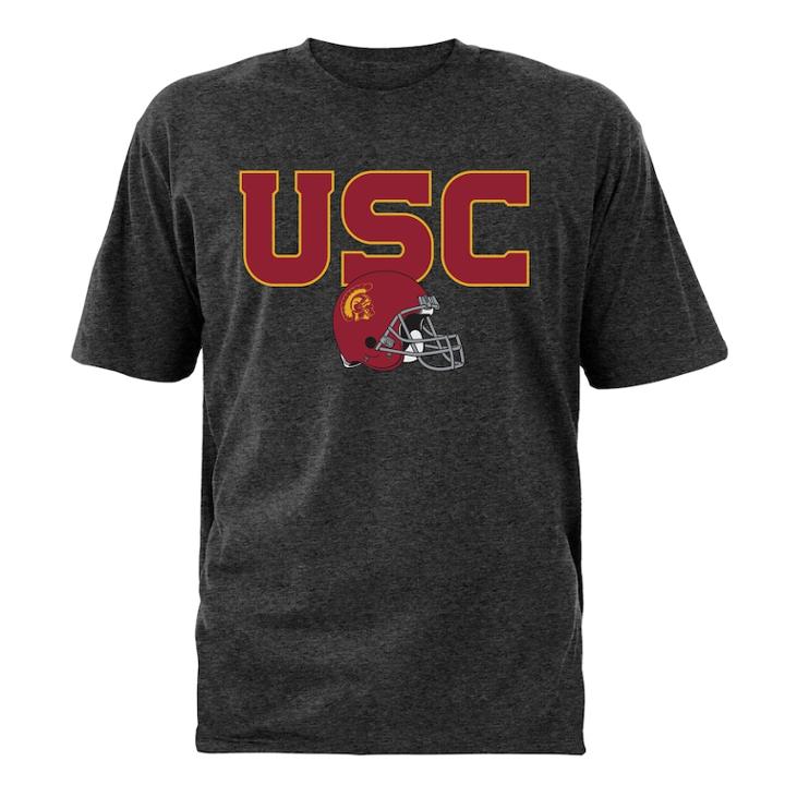 Men's Usc Trojans Helmet Tee, Size: Xl, Dark Grey