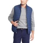 Men's Chaps Packable Quilted Vest, Size: Xxl, Blue (navy)
