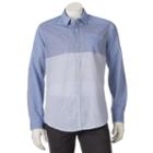 Men's Burnside Colorblock Button-down Shirt, Size: Xl, Brown Over