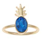 Lc Lauren Conrad Blue Pineapple Ring, Women's, Size: 7