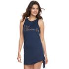 Women's Miken I Need Vitamin Sea Cover-up, Size: Small, Dark Grey
