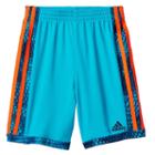 Adidas, Boys 4-7x Striped Mesh Shorts, Boy's, Size: 4, Turquoise/blue (turq/aqua)