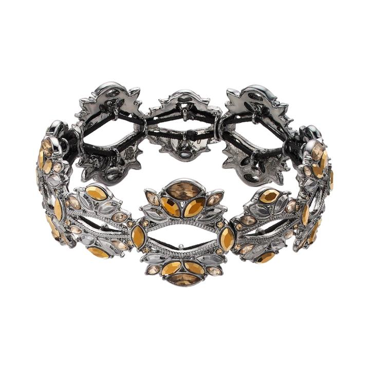 Simply Vera Vera Wang Marquise Cluster Stretch Bracelet, Women's, Lt Brown