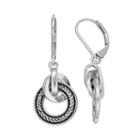Dana Buchman Interlocking Circle Drop Earrings, Women's, Silver