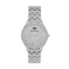 Juicy Couture Women's Arianna Crystal Stainless Steel Watch, Silver