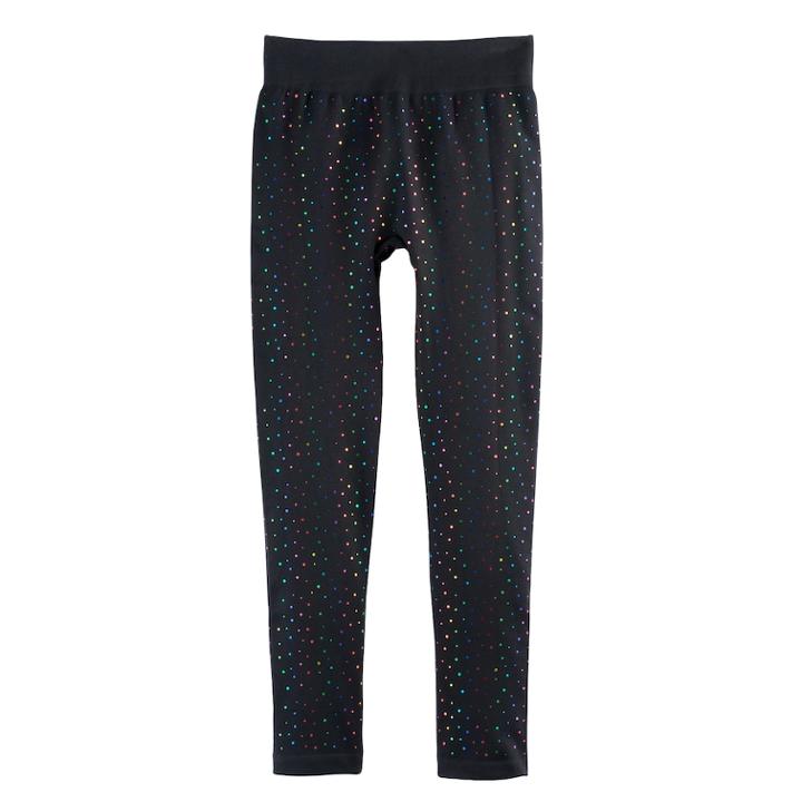 Girls 7-16 So&reg; Seamless Fleece-lined Leggings, Size: Small, Multi