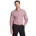 Men's Izod Premium Essentials Classic-fit Plaid Button-down Shirt, Size: Large, Brt Purple