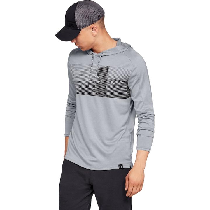 Men's Under Armour Lighter Longer Pull-over Hoodie, Size: Small, Med Grey