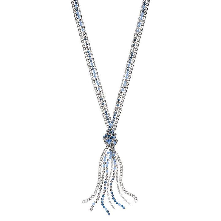 Simply Vera Vera Wang Blue Beaded Long Knotted Multi Strand Necklace, Women's