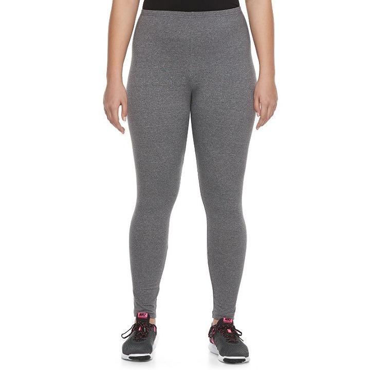 Juniors' Plus Size So&reg; Long Leggings, Girl's, Size: 1xl, Dark Grey