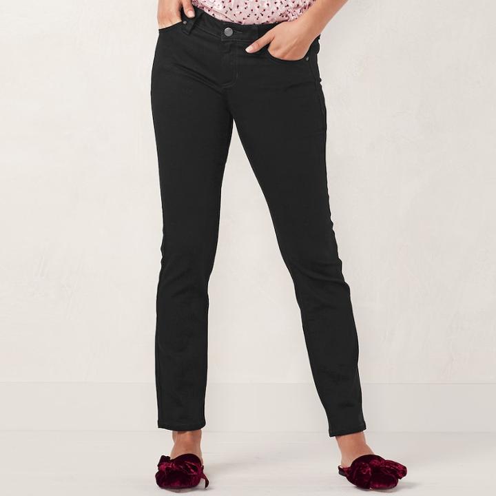 Women's Lc Lauren Conrad Printed Top, Size: Xs, Purple