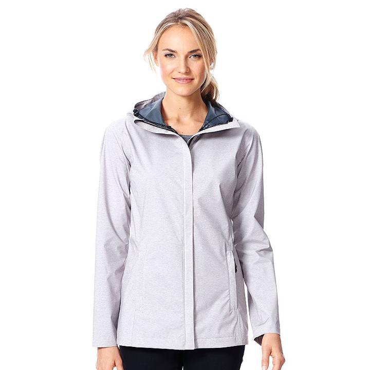 Women's Heat Keep Storm Tech Rain Jacket, Size: Regular, Grey Other