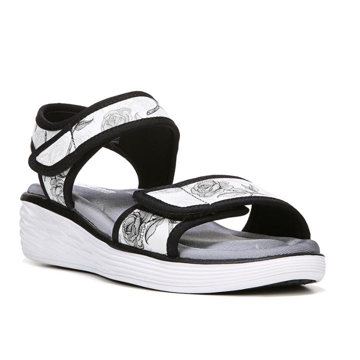 Ryka Nora Women's Wedge Sandals, Size: 8 Wide, White
