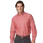 Men's Chaps Chambray Button-down Shirt, Size: Xl, Red
