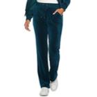 Women's Juicy Couture Velour Midrise Bootcut Pants, Size: S Short, Dark Green