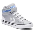 Kid's Converse Cons Pro Blaze Strap High Top Sneakers, Kids Unisex, Size: 1, Grey