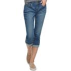 Women's Sonoma Goods For Life&trade; Curvy Cuffed Capri Jeans, Size: 10, Med Blue