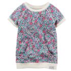 Girls 4-8 Carter's Floral French Terry Tunic, Girl's, Size: 6x, Blue