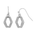 Coco Lane Geometric Drop Earrings, Women's, Grey