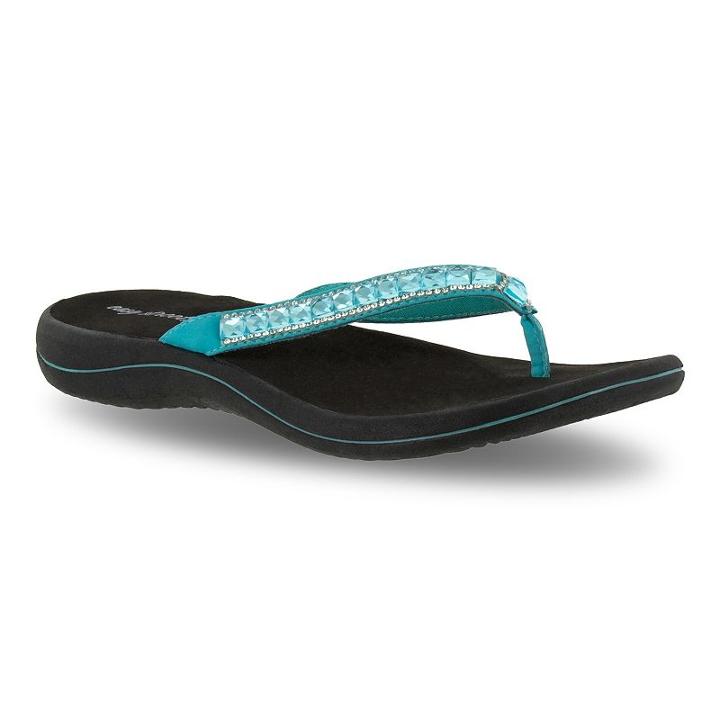 Easy Street Token Women's Flip-flops, Size: Medium (9.5), Turquoise/blue (turq/aqua)