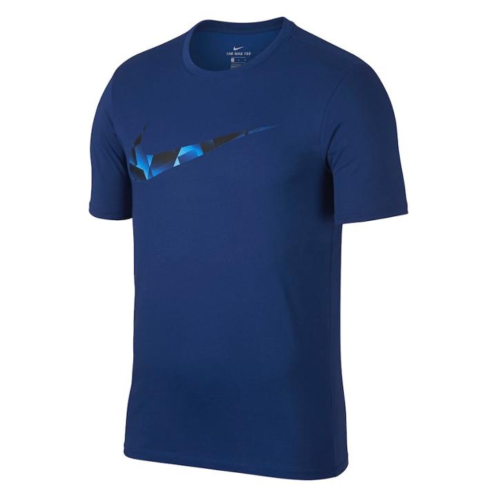 Men's Nike Shadow Swoosh Tee, Size: Medium, Light Blue