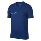 Men's Nike Shadow Swoosh Tee, Size: Medium, Light Blue