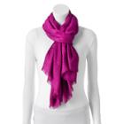 Apt 9&reg; Basket Weave Lurex Pashmina Oblong Scarf, Women's, Purple Oth