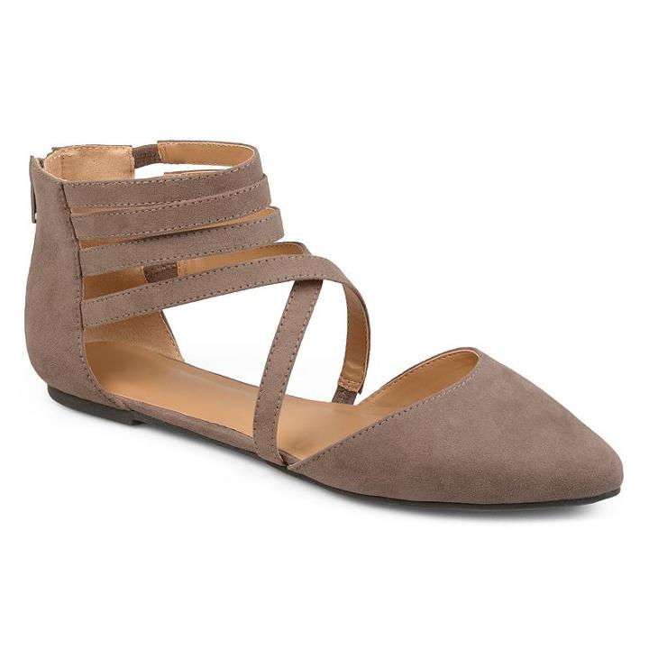 Journee Collection Marlee Women's Pointed Flats, Girl's, Size: 9, Lt Brown