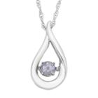 Sterling Silver Lab-created Alexandrite Teardrop Pendant Necklace, Women's, Size: 18, Purple