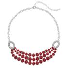 Napier Short Layered 3-row Necklace, Women's, Red
