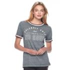 Juniors' Harry Potter I Solemnly Swear Ringer Graphic Tee, Teens, Size: Large, Med Grey