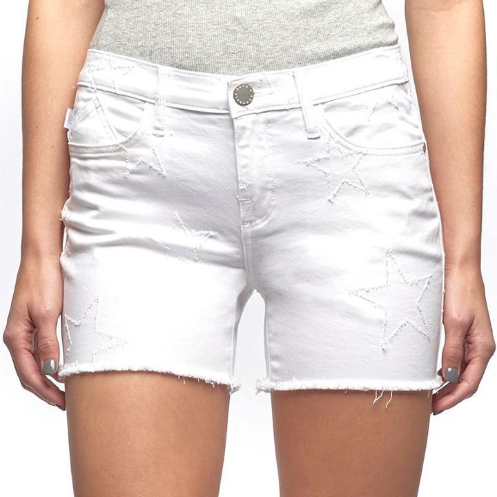 Women's Rock & Republic&reg; Hula White Star Shorts, Size: 0